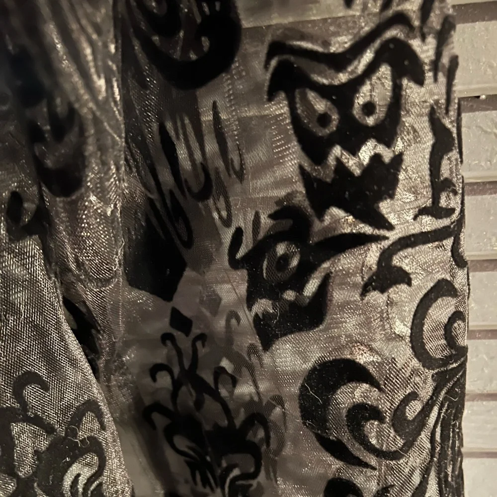 Disney The Haunted Mansion Wallpaper Long Sleeve Button Down Shirt - Picture 2 of 5